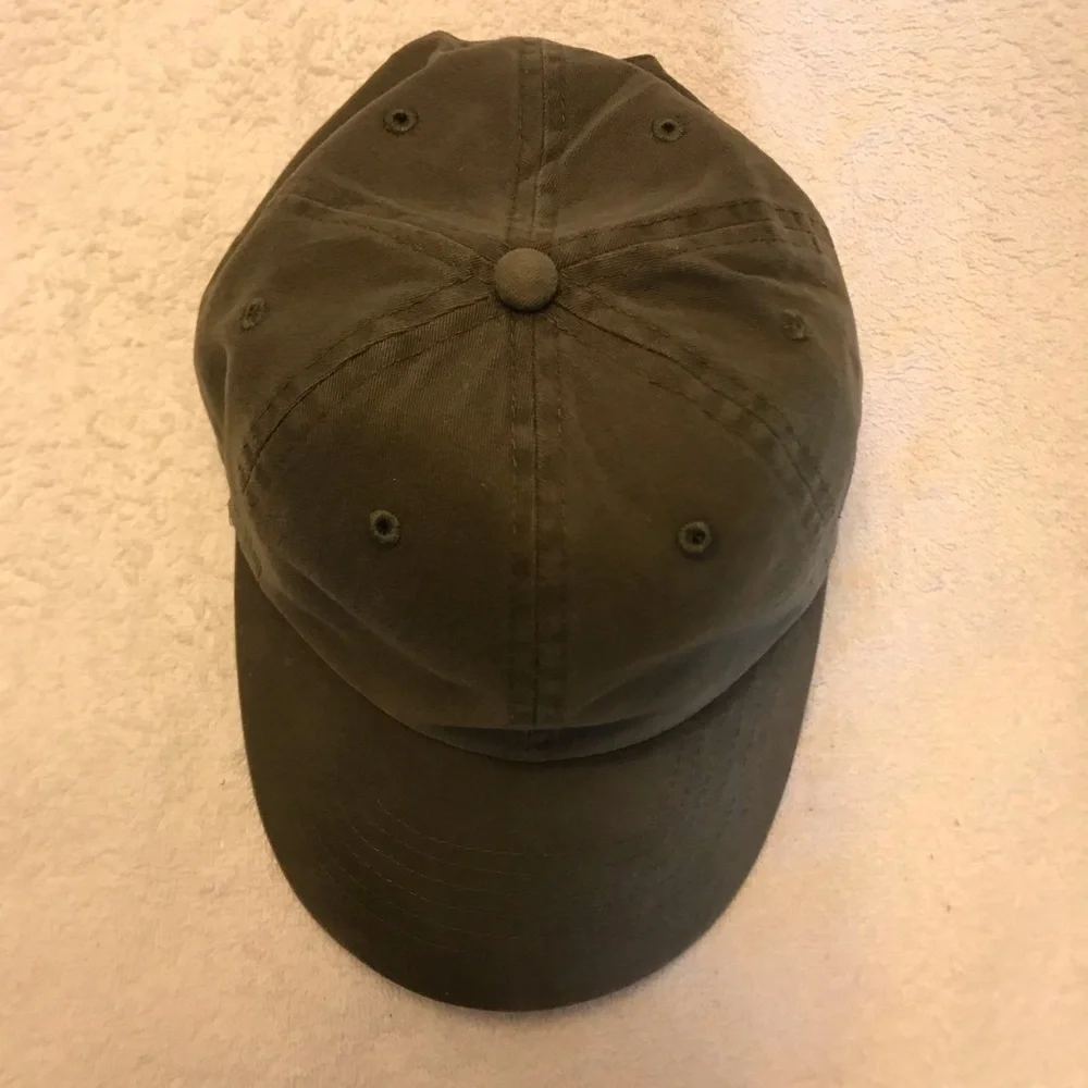 BDG Olive Green Adjustable Cotton Ball Cap